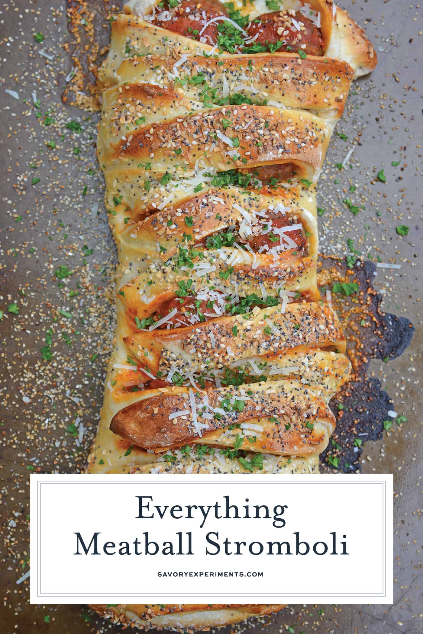 everything meatball stromboli