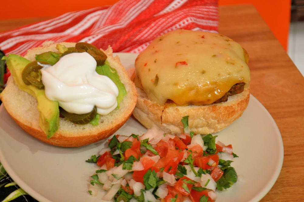 Mexican Taco Hamburgers - Savory Experiments