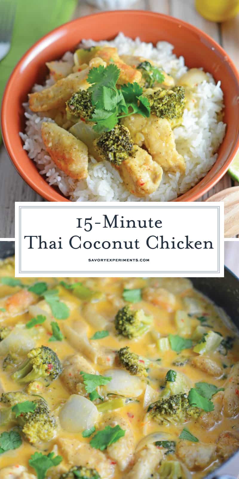 Thai Coconut Chicken (Easy, Healthy & Fast Dinner Recipe!)