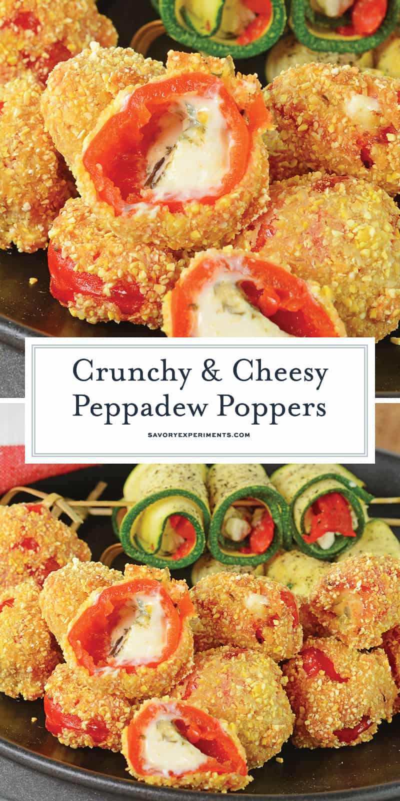 Peppadew Poppers - Fried Cheese Stuffed Peppadews