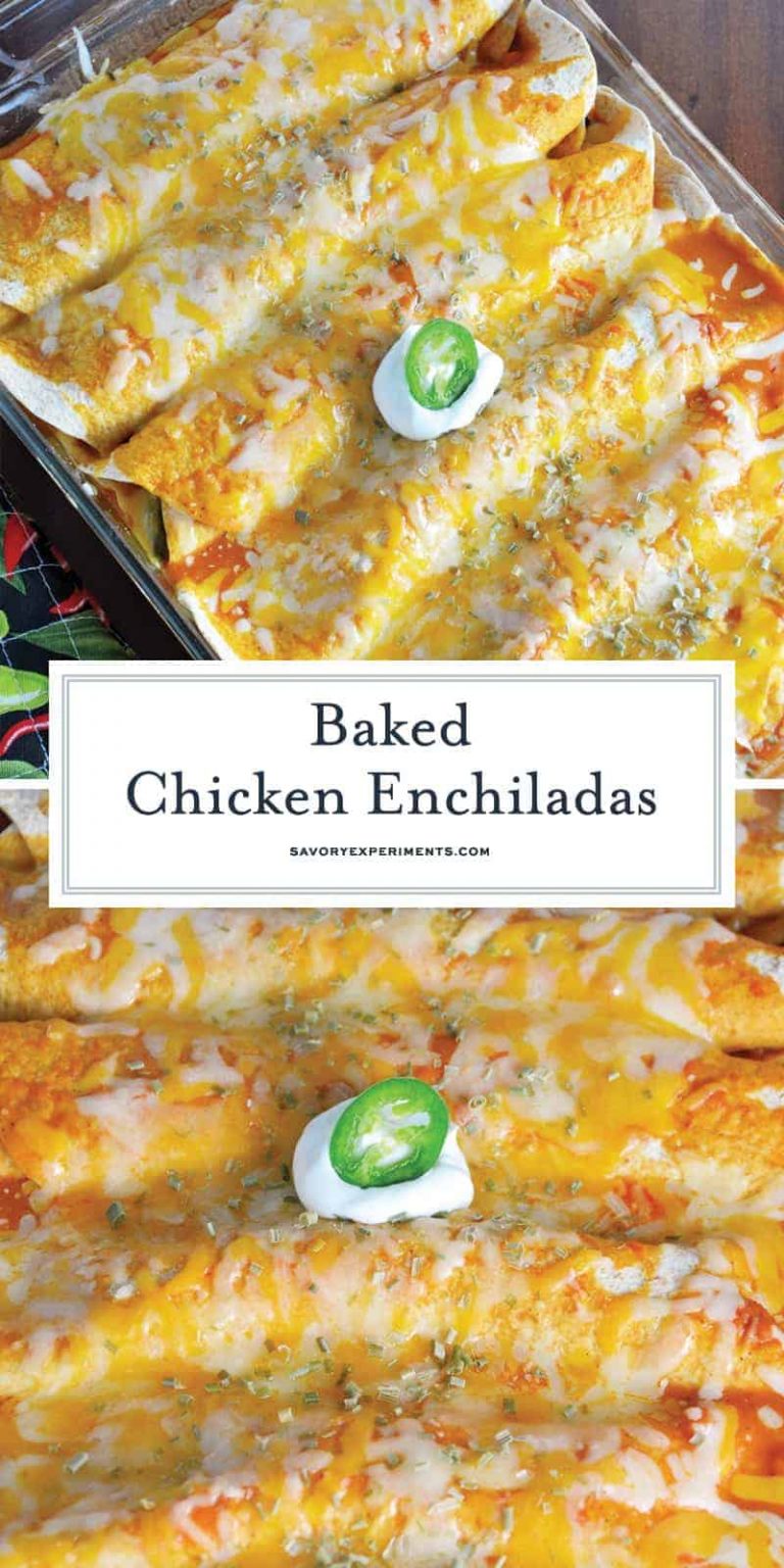 Baked Chicken Enchiladas + VIDEO - Easy Rotisserie Chicken Enchiladas