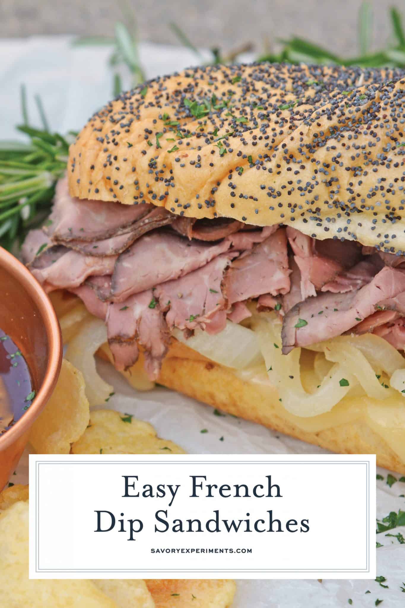 Easy French Dip Sandwiches - A Delicious Roast Beef Sandwich