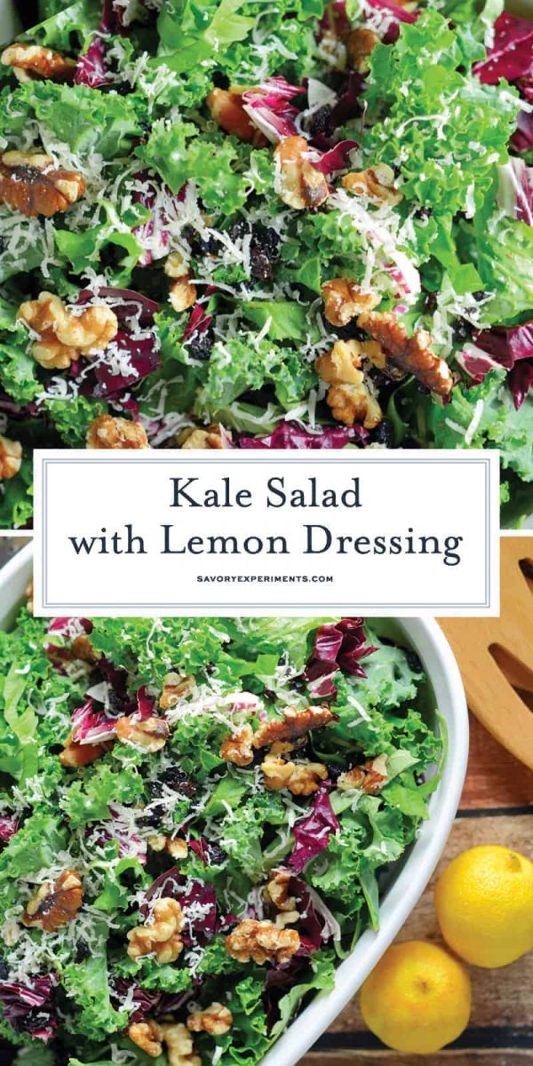 Kale Salad with Lemon Dressing - A Healthy Kale Salad Recipe