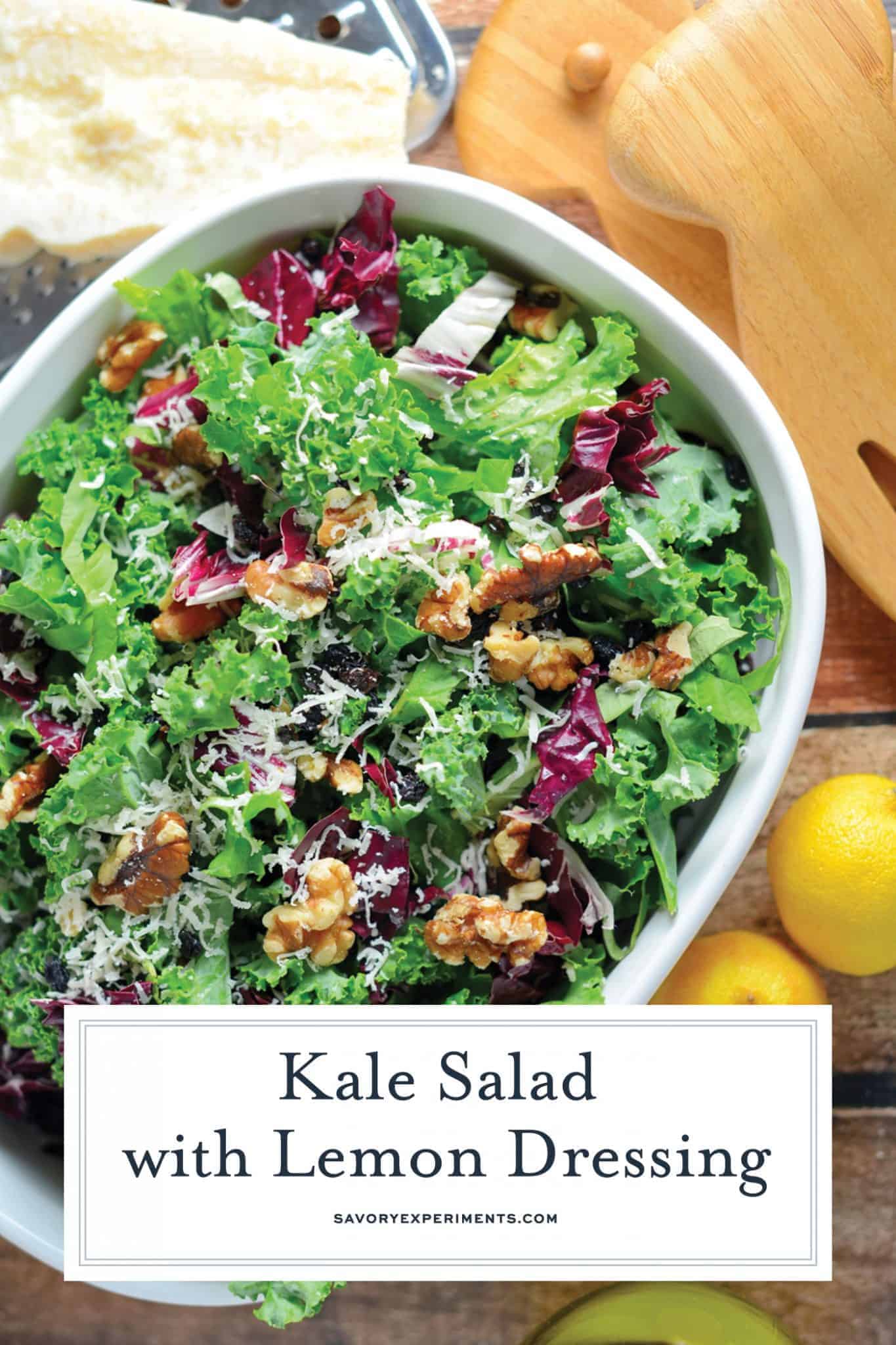 Kale Salad With Lemon Dressing PIN 