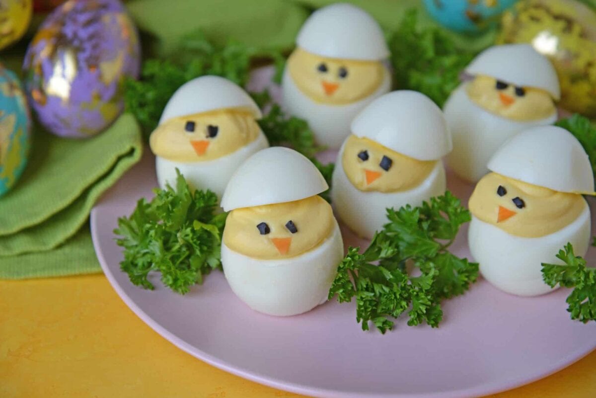 Deviled Egg Chicks - Classic Deviled Eggs for Easter