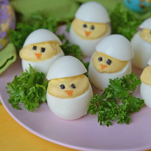Deviled Egg Chicks - Classic Deviled Eggs for Easter