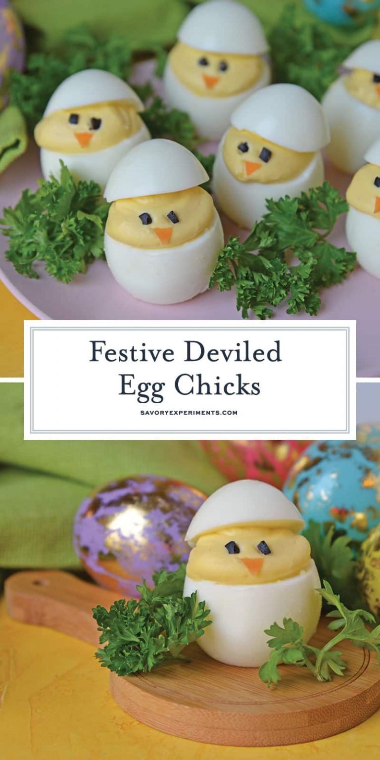 Deviled Egg Chicks - Classic Deviled Eggs for Easter