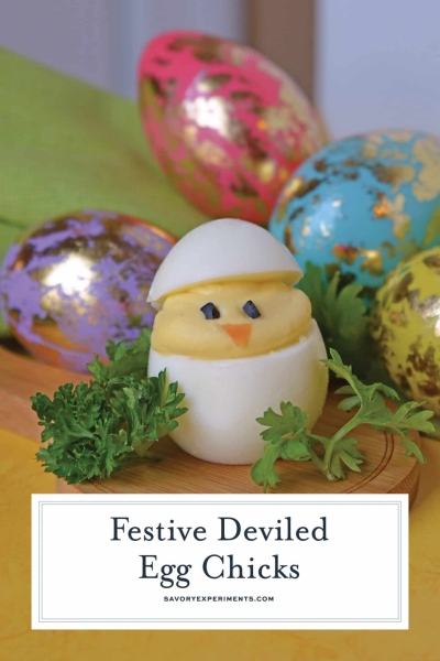 Deviled Egg Chicks - Classic Deviled Eggs for Easter