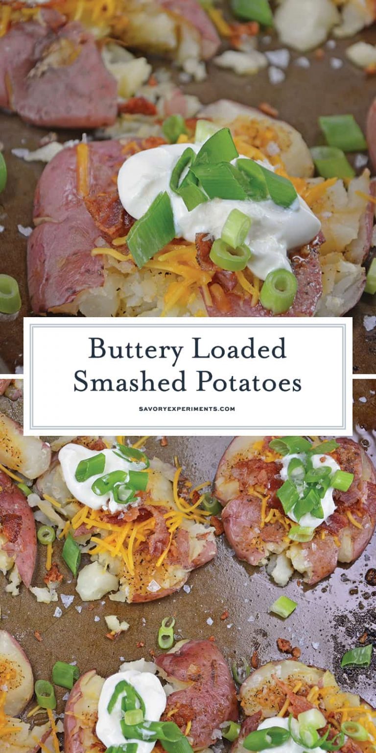 Loaded Smashed Potatoes Video A Buttery Twist On Baked Potatoes