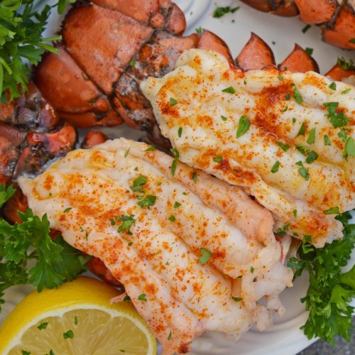 Broiled Lobster Tails with Lemon Butter - Lobster Tail Recipe