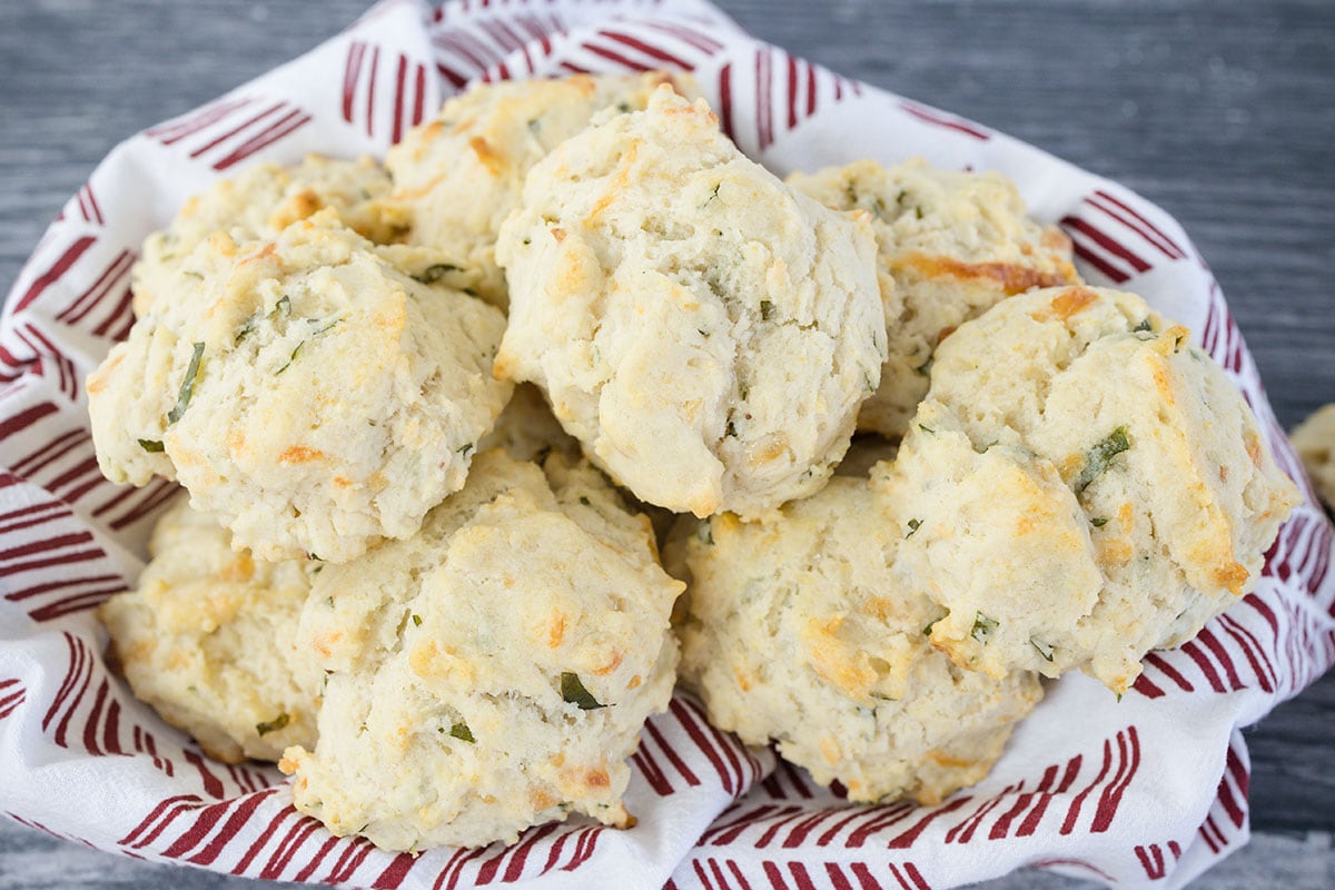 Cheesy Herb Drop Biscuits image