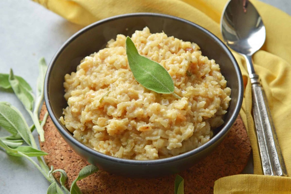 Sage Parsnip Risotto - A Vegetable Risotto Recipe