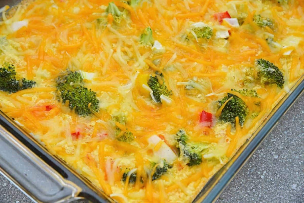 The Best Cheesy Vegetable Breakfast Casserole