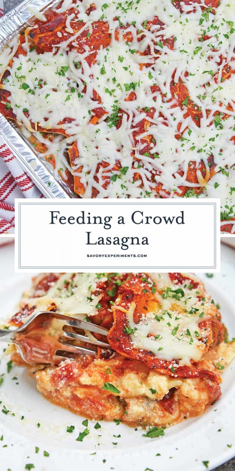 EASY No Boil Lasagna (Homemade Lasagna For a Crowd!)