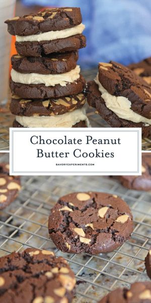 Chocolate Peanut Butter Cookie Sandwiches - A Cookie Sandwich Recipe