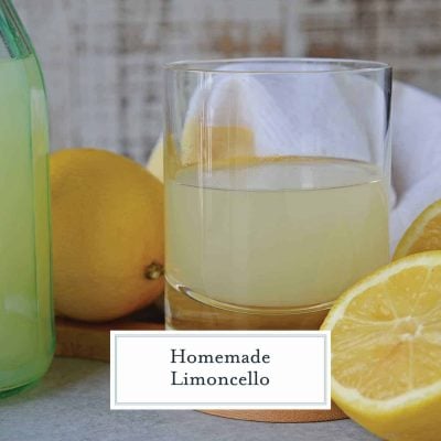 Limoncello Recipe - An Italian Homemade Limoncello Liqueur!