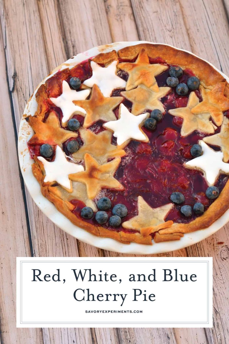 Red, White And Blue Cherry Pie | Savory Experiments