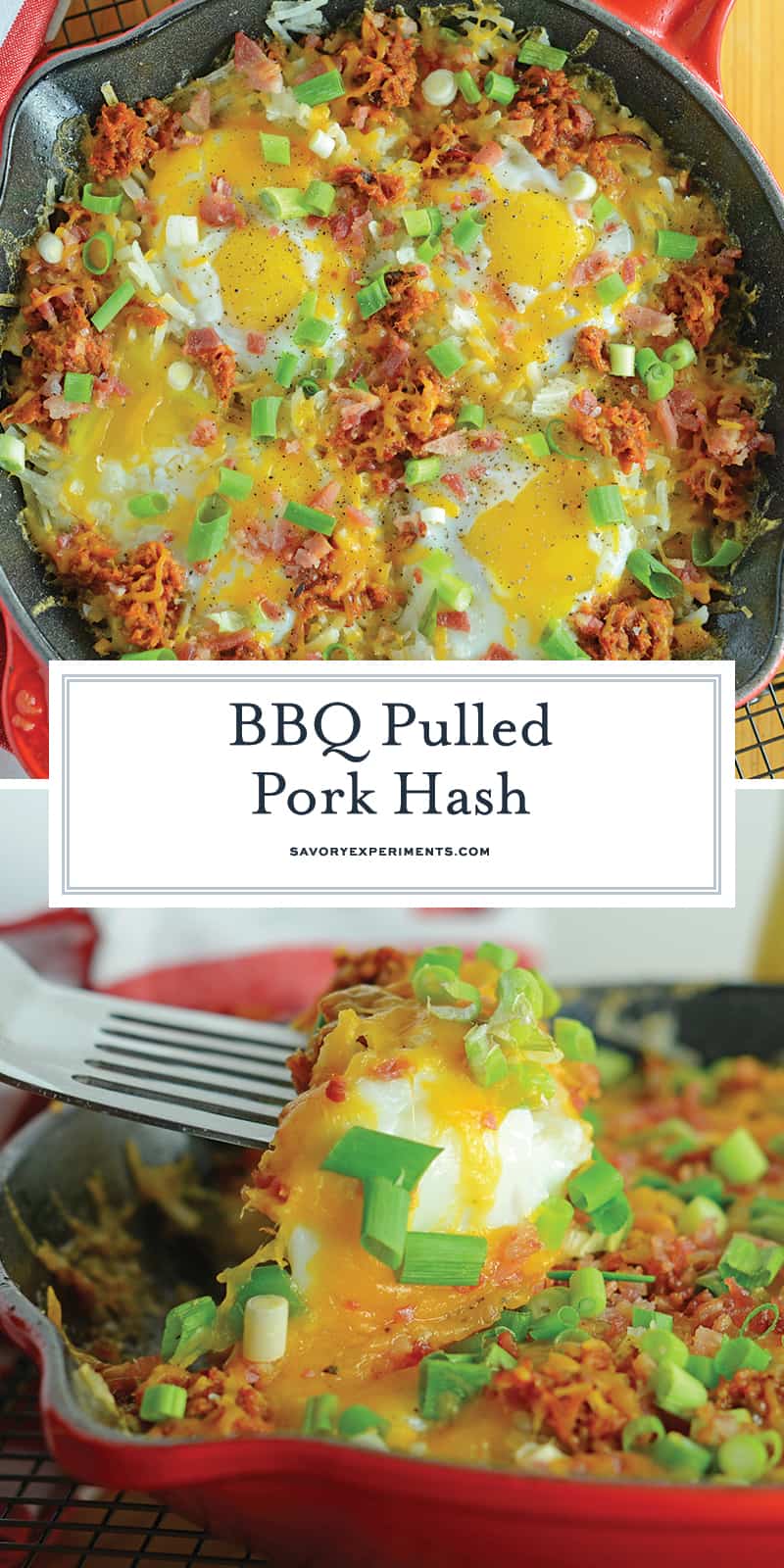 BBQ Pulled Pork Hash Recipe - The Best Breakfast Hash Recipe!