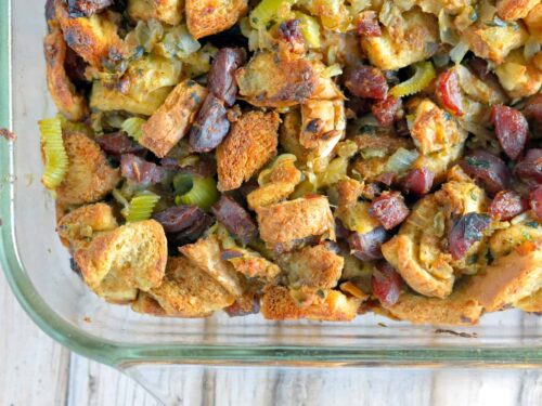 Instant Pot Sausage Stuffing ~Sweet & Savory