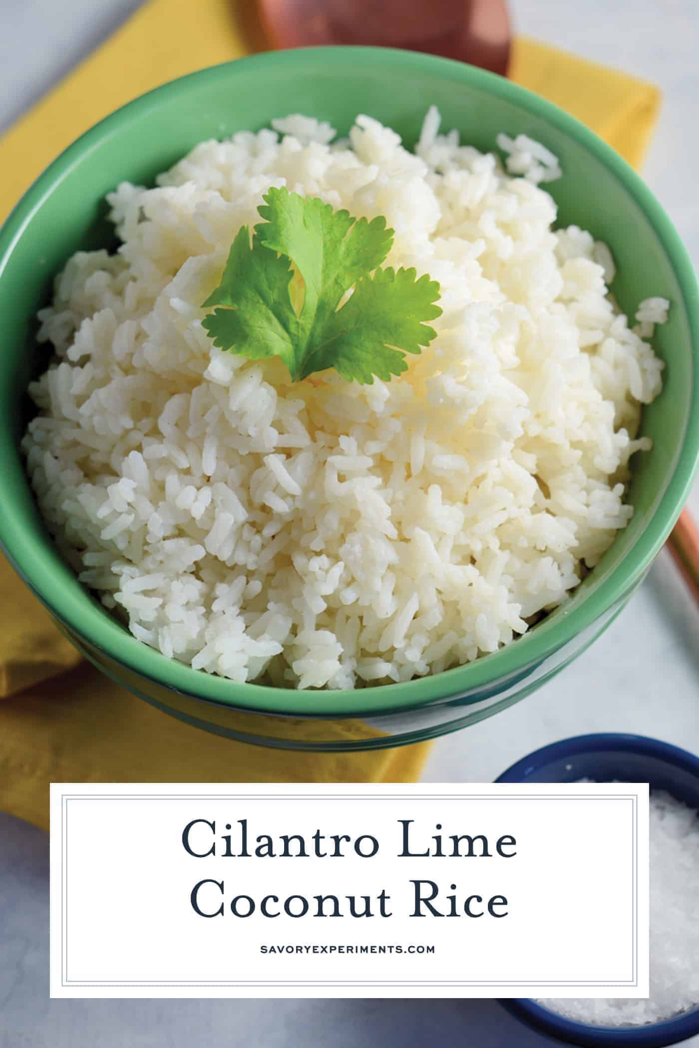 Cilantro Lime Coconut Rice - Tasty Sticky Rice Recipe