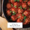 8 Tips For Better Meatballs - How To Make Meatballs