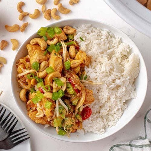 Slow Cooker Cashew Chicken - Crock Pot Chicken Recipe