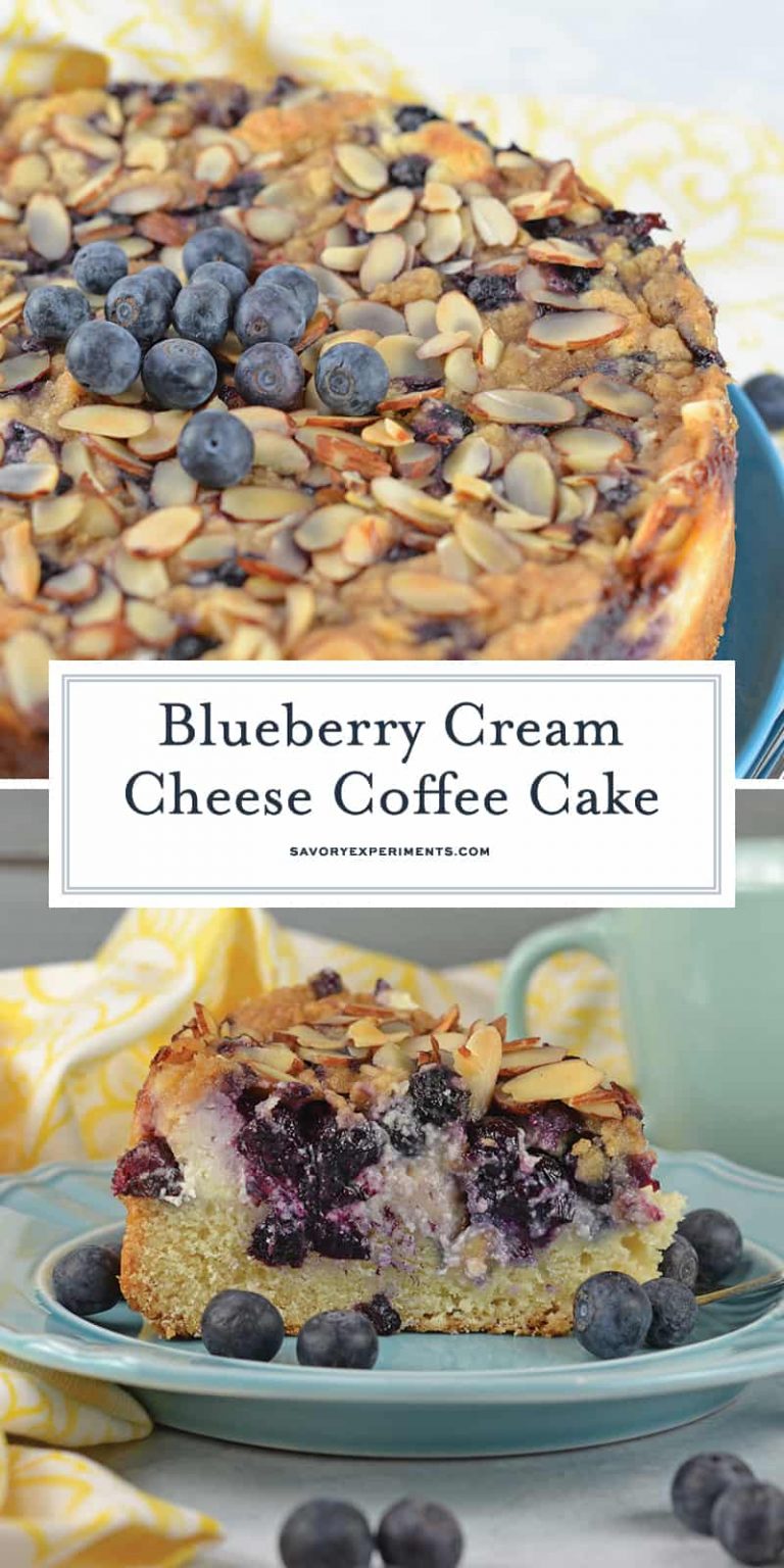 Blueberry Cream Cheese Coffee Cake - Easy Coffee Cake Recipe