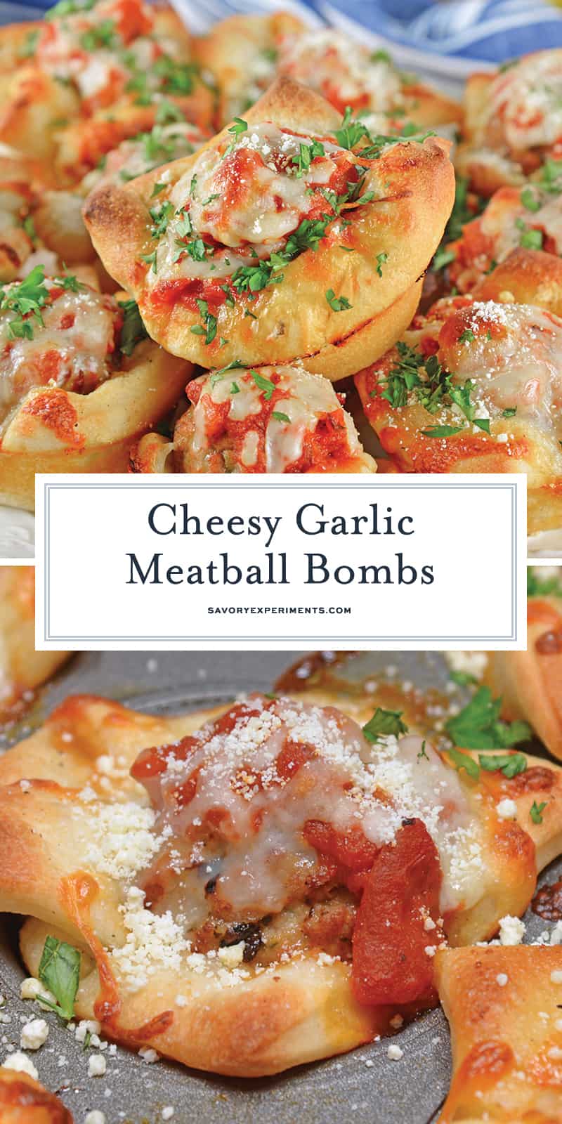 Cheesy Meatball Bombs | Savory Experiments