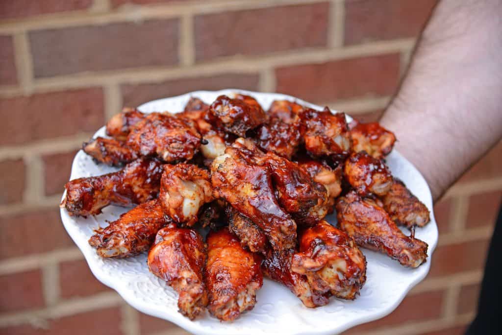 3-Pepper Smoked Hickory Wings - Savory Experiments