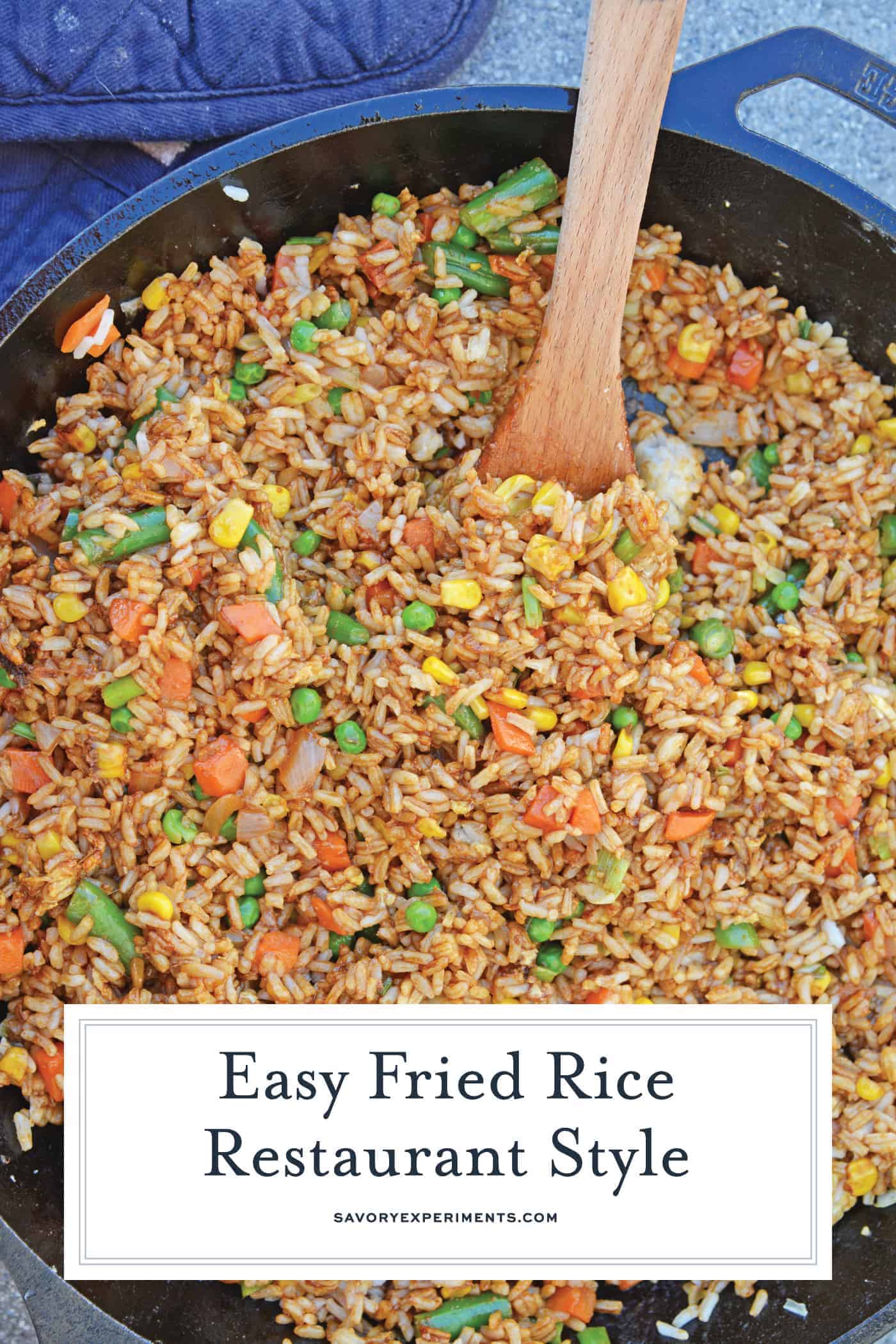Easy Fried Rice + Video - Restaurant Style Fried Rice in Minutes!