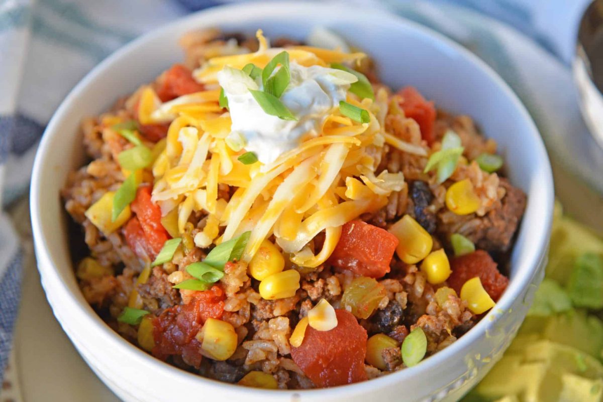 Mexican Ground Beef Casserole (One Dish Ground Beef Recipe!)