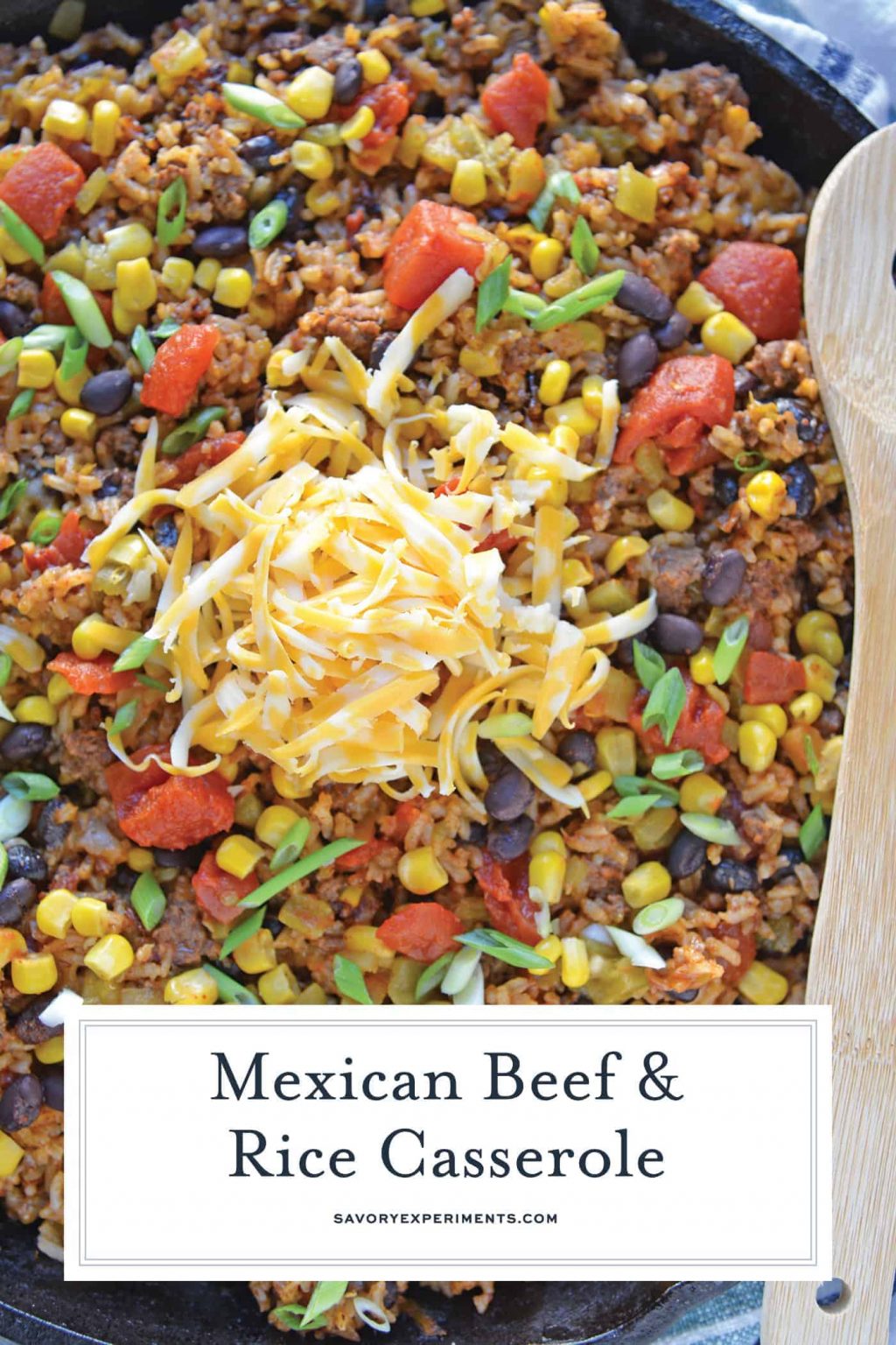 Mexican Beef and Rice Casserole - One Dish Ground Beef Recipe