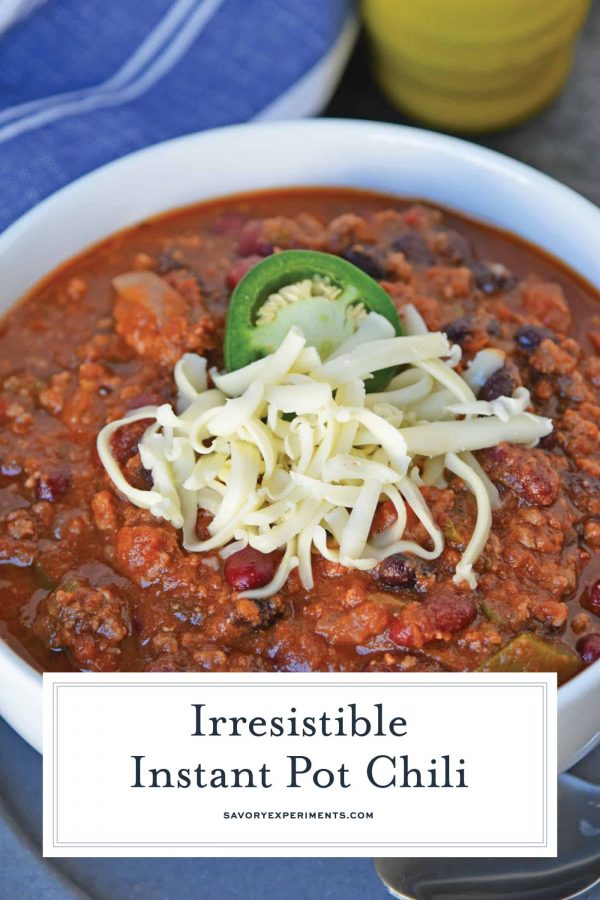 Pressure Cooker Chili Recipe - Savory Experiments