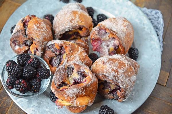 Blackberry Popovers - The Best Popovers Recipe You'll Ever Make