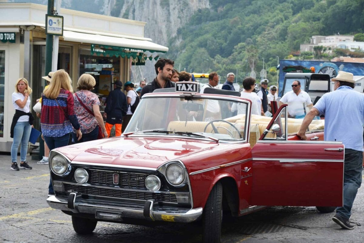 american tourist driving in italy