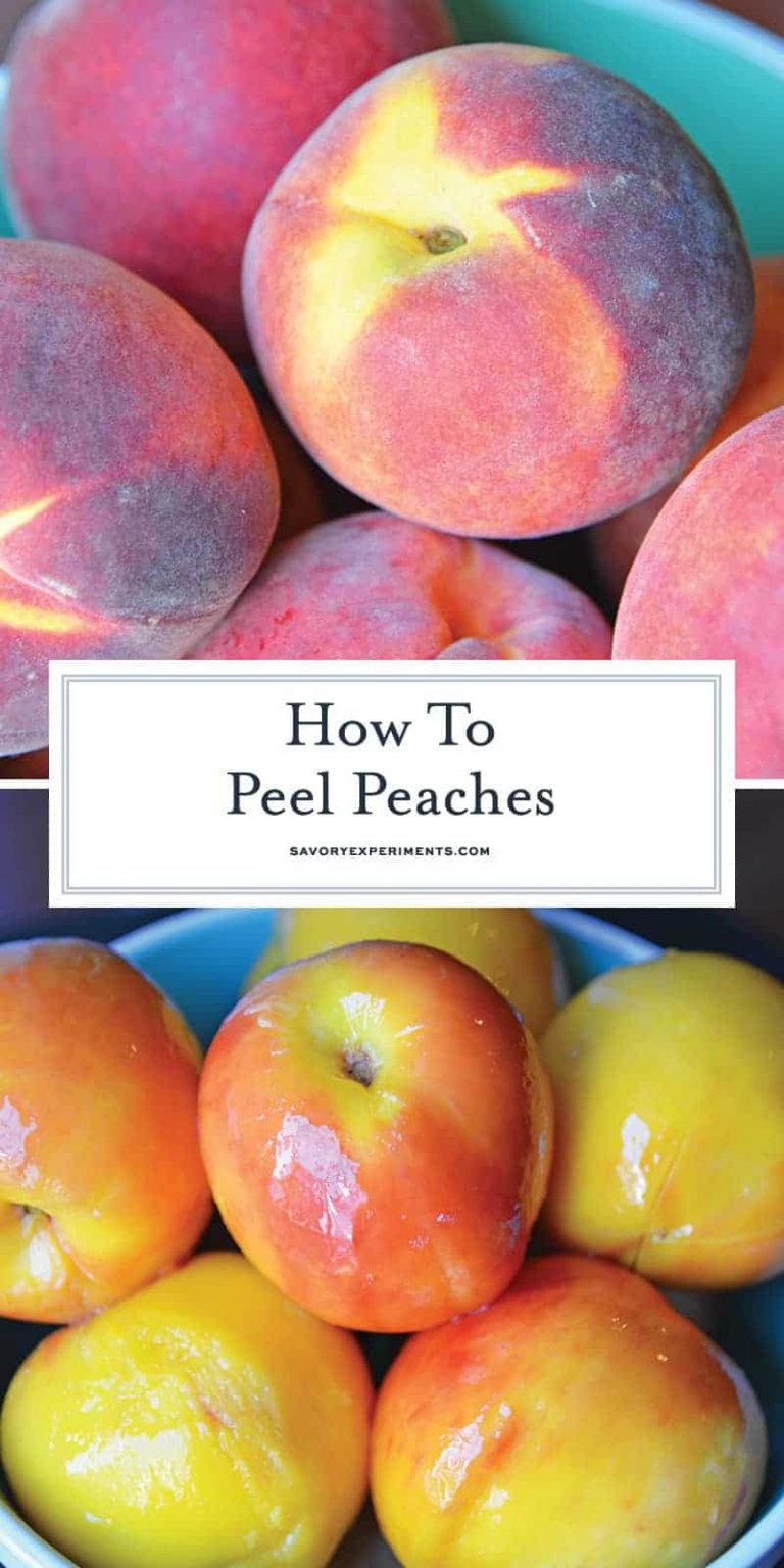 How to Peel a Peach - Peeling Peaches Step-By-Step Photos