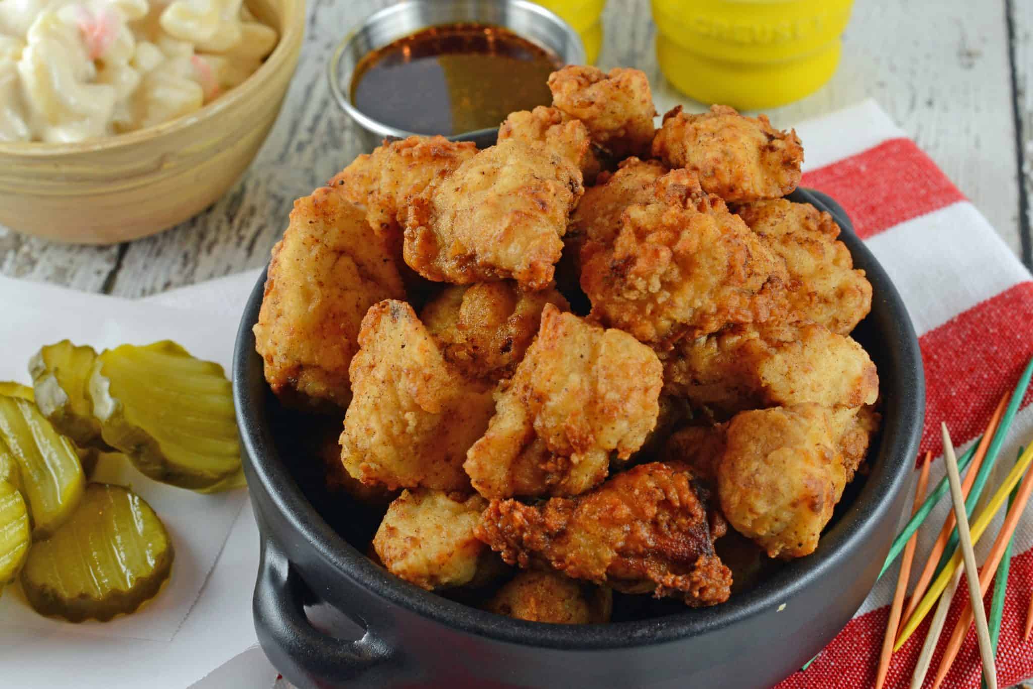 BEST Crispy Homemade Popcorn Chicken Recipe