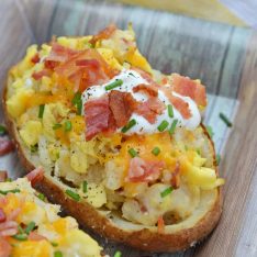 Twice Baked Breakfast Potatoes - Easy Breakfast Recipe