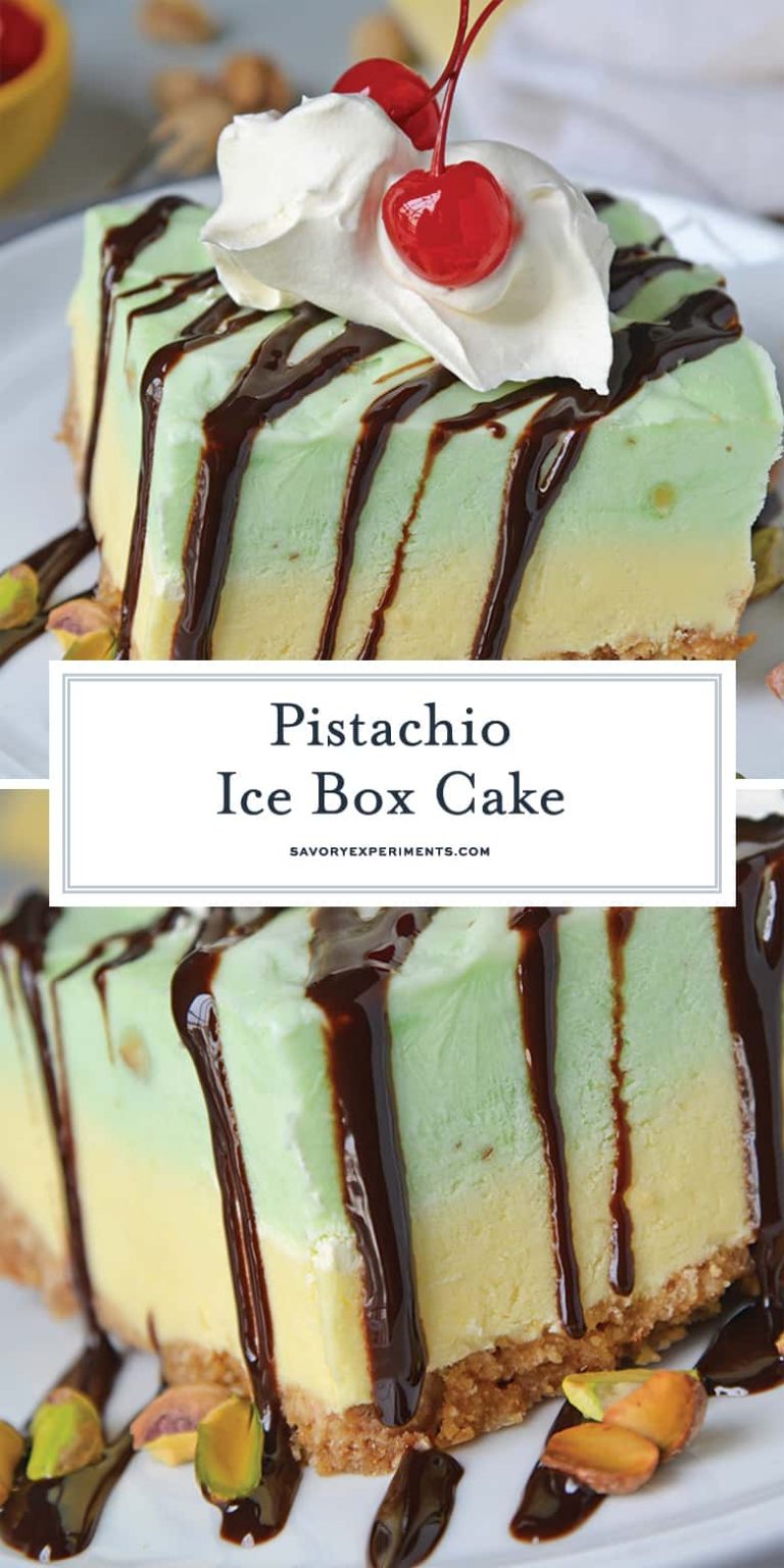 Pistachio Icebox Cake - The Best No Bake Pistachio Cake!
