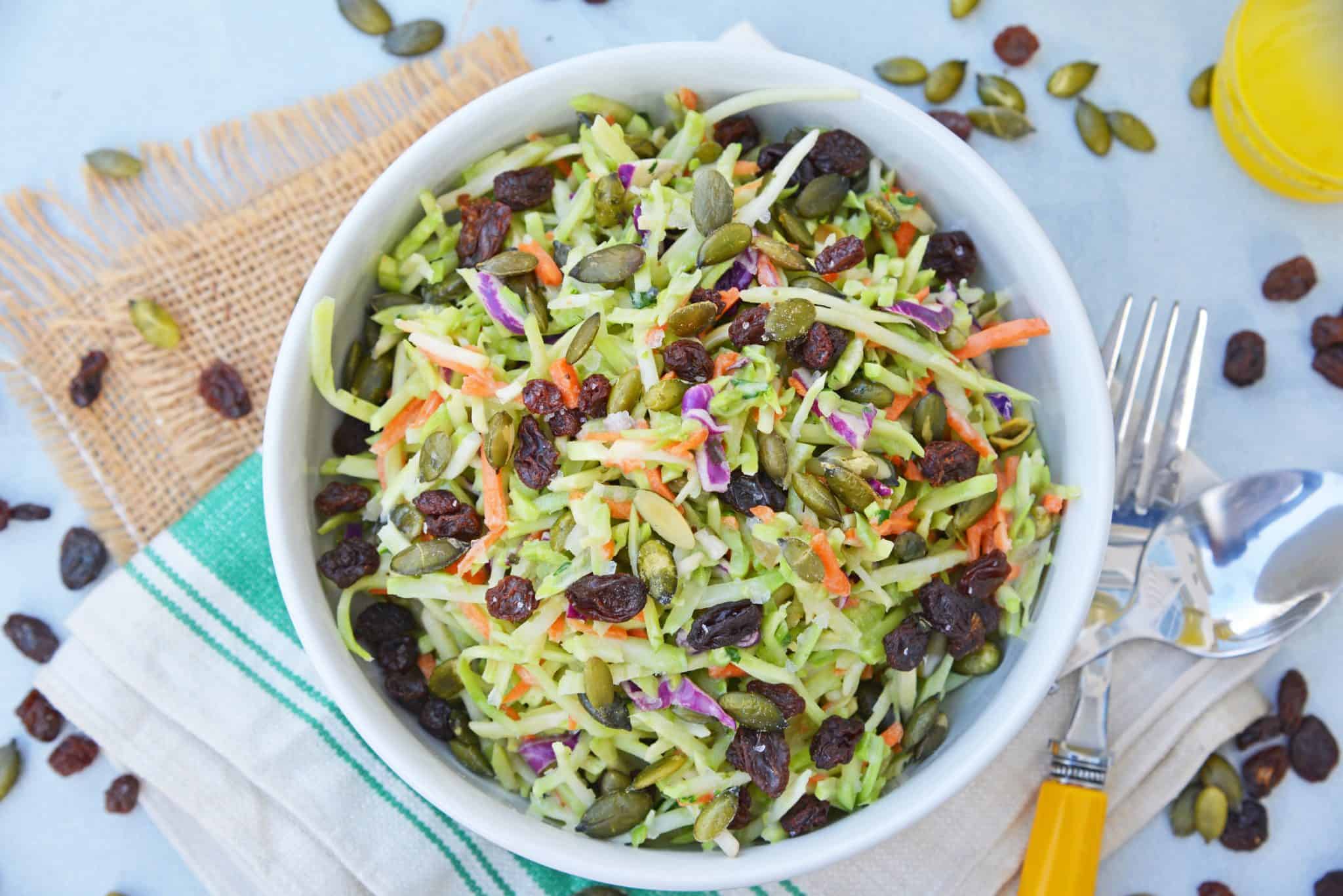 Crunchy Broccoli Slaw Salad Recipe L Easy Broccoli Salad