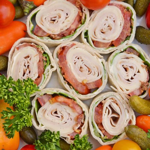 Turkey Club Pinwheels - Savory Experiments