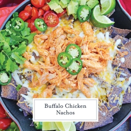 Buffalo Chicken Nachos - Spicy Homemade Nachos