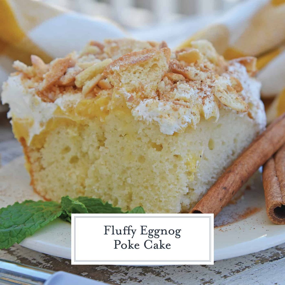 Eggnog Poke Cake Recipe - Recipes That Use Eggnog