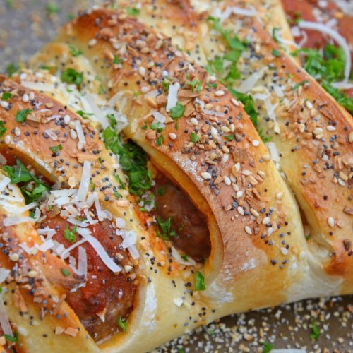 Easy Stromboli Crescent Braid - The Seasoned Mom