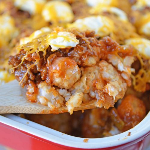 Sloppy Joe Tater Tot Casserole - Party Casserole Recipe