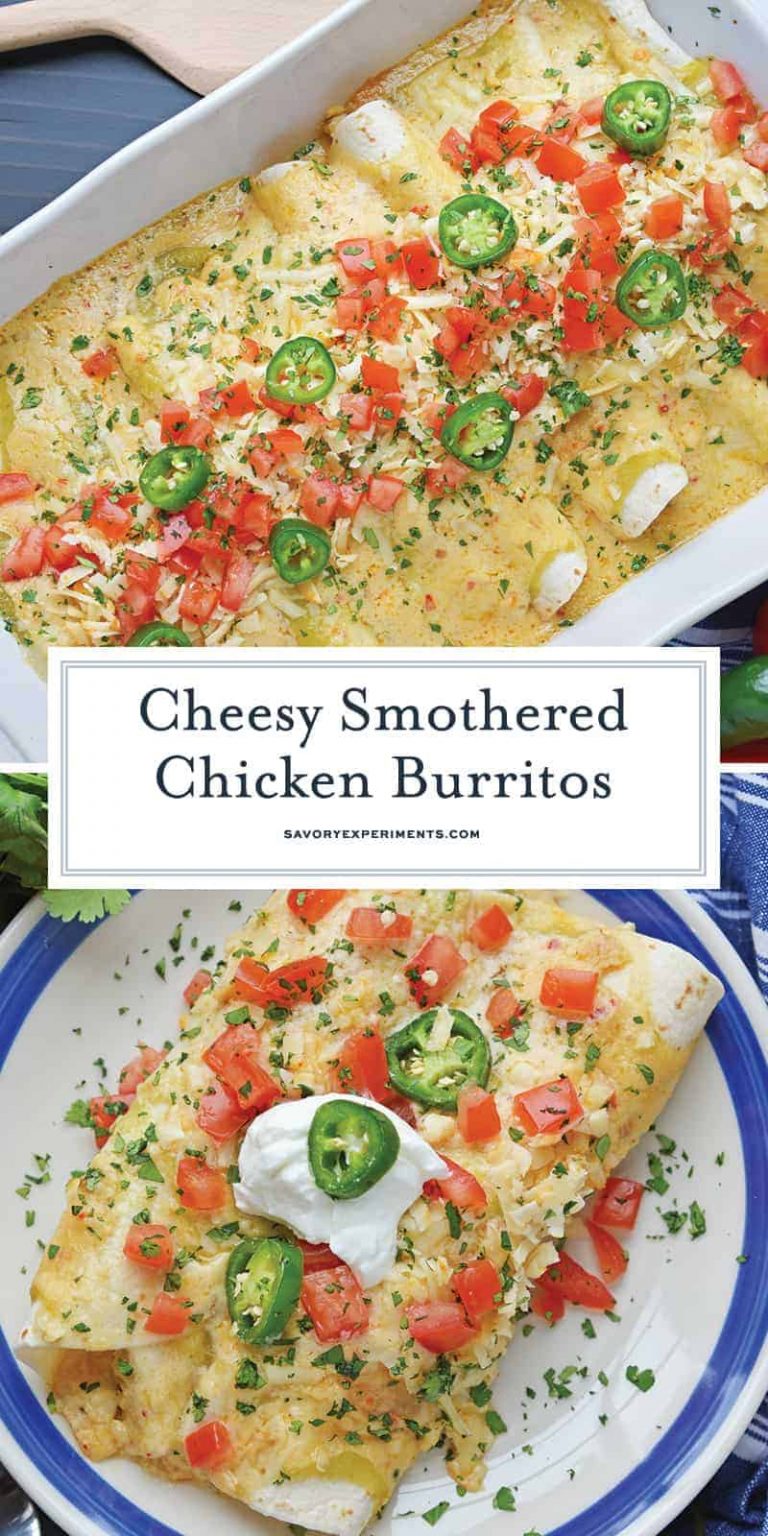 Smothered Chicken Burritos Cheesy Baked Burritos 1621