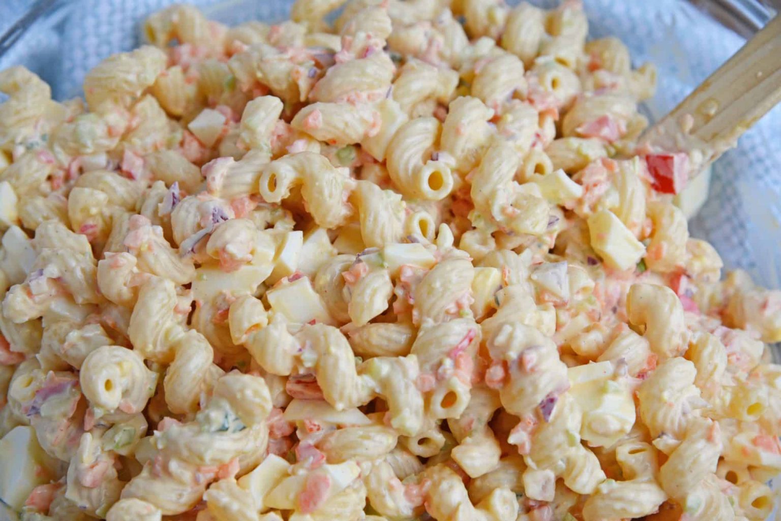 Deviled Egg Macaroni Salad - Easy Make Ahead Macaroni Salad Recipe