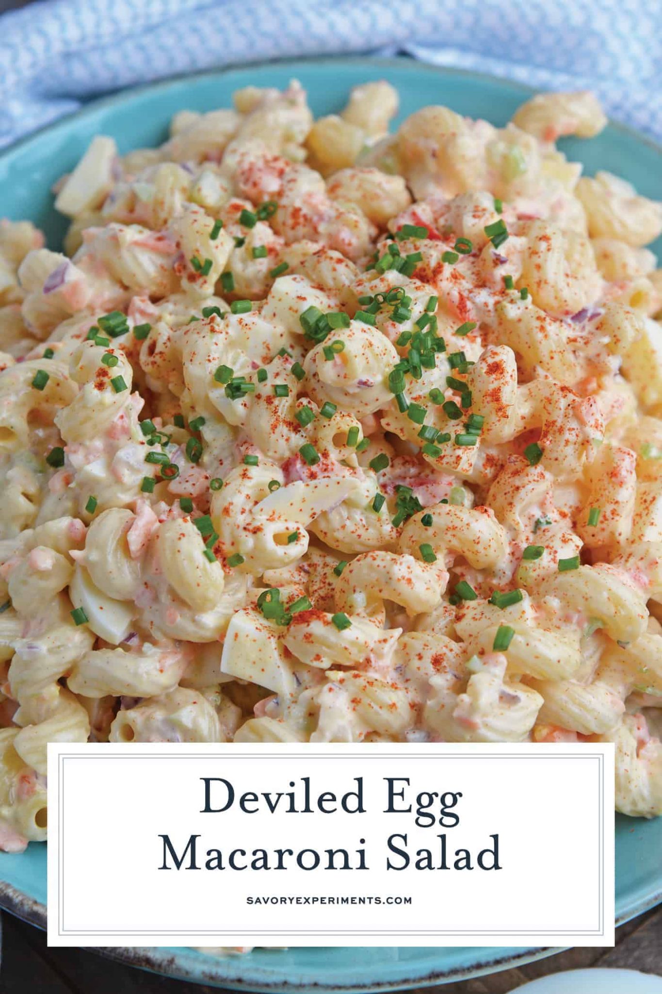 Deviled Egg Macaroni Salad - Easy Make Ahead Macaroni Salad Recipe