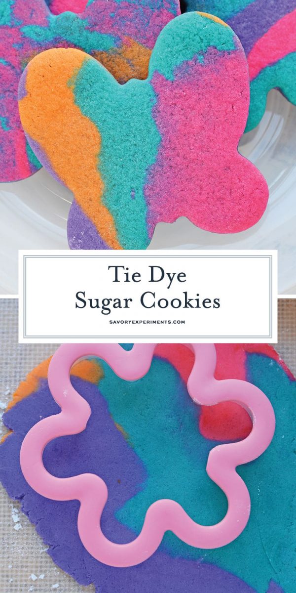 Tie Dye Cookies - Colorful Sugar Cookie Rollouts