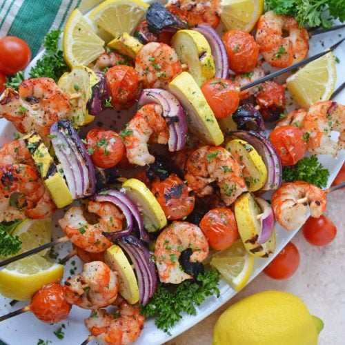 Garlic Shrimp Kabobs Easy Kabob Recipe For The Grill